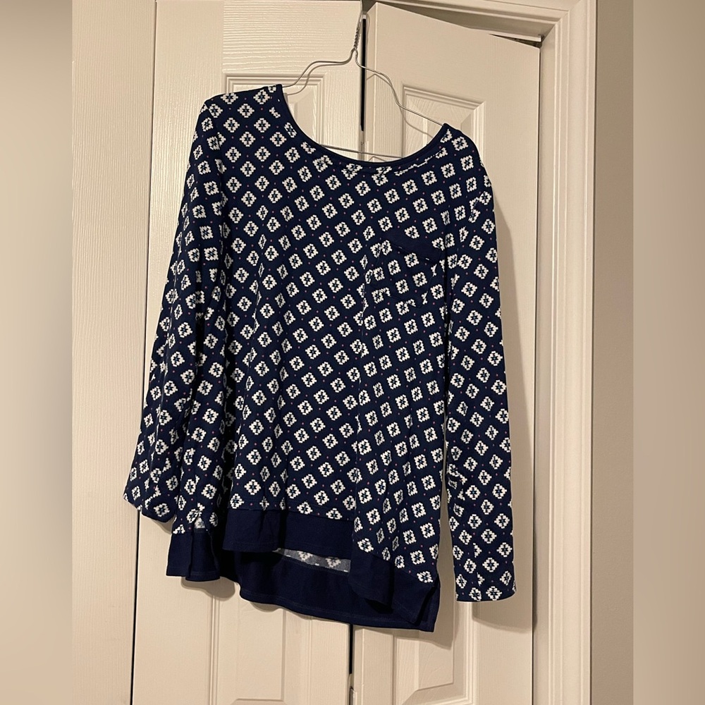 Cuddl Duds pajama set XL Navy Blue